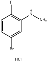 (5-溴-2-氟苯基)-肼盐酸盐 结构式