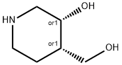 cis-4-(Hydroxymethyl)piperidin-3-ol,21492-03-5,结构式