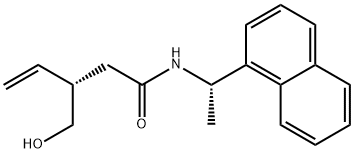 (S)-3-(羟甲基)-N - ((S)-1-(萘-1-基)乙基)戊-4-烯酰胺,214976-90-6,结构式