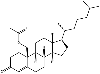 4-CHOLESTEN-19-OL-3-ONE ACETATE Structure