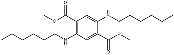 1,4-BENZENEDICARBOXYLIC ACID, 2,5-BIS(HEXYLAMINO)-, DIMETHYL ESTER 化学構造式