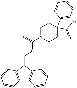 FMOC-4-苯基哌啶-4-羧酸,215190-19-5,结构式