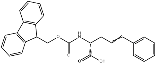 FMOC-D-スチリルアラニン 化学構造式