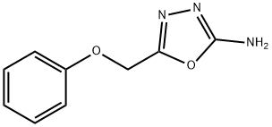 5-(フェノキシメチル)-1,3,4-オキサジアゾール-2-アミン 化学構造式