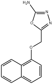 5-[(1-NAPHTHYLOXY)METHYL]-1,3,4-OXADIAZOL-2-AMINE,21521-02-8,结构式