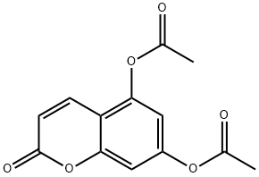 5,7-Diacetoxy-2H-1-benzopyran-2-one Struktur