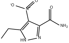 3-ETHYL-4-NITRO-1H-PYRAZOLE-5-CARBOXAMIDE Structure