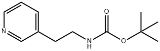 3-(2-Boc-aminoethyl)pyridine 化学構造式