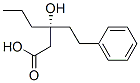 (R)-3-Hydroxy-3-(2-Phenylethyl)Hexanoic Acid 化学構造式