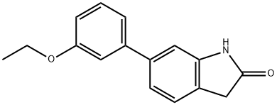 6-(3-ETHOXY-PHENYL)-1,3-DIHYDRO-INDOL-2-ONE Struktur