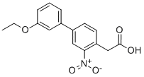 3'-ETHOXY-3-NITRO-BIPHENYL-4-ACETIC ACID 结构式