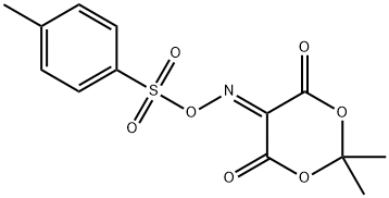 5-(TOSYLOXYIMINO)-2,2-DIMETHYL-1,3-DIOXANE-4,6-DIONE Structure