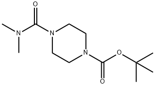 tert-Butyl 4-(dimethylcarbamoyl)piperazine-1-carboxylate, 1-(tert-Butoxycarbonyl)-4-(dimethylcarbamoyl)piperazine Struktur