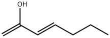 1,3-Heptadien-2-ol, (3E)- (9CI) Structure