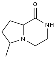Pyrrolo[1,2-a]pyrazin-1(2H)-one, hexahydro-6-methyl- (8CI) Struktur