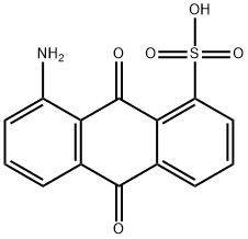 8-amino-9,10-dihydro-9,10-dioxoanthracenesulphonic acid ,21552-84-1,结构式
