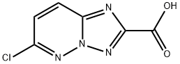 6-CHLORO-[1,2,4]TRIAZOLO[1,5-B]PYRIDAZINE-2-CARBOXYLIC ACID 化学構造式