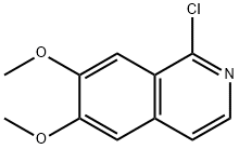 1-クロロ-6,7-ジメトキシイソキノリン 化学構造式