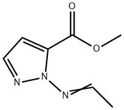 1H-Pyrazole-5-carboxylicacid,1-(ethylideneamino)-,methylester(9CI) Struktur