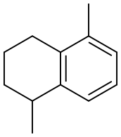 1,5-二甲基-1,2,3,4-四氢萘 结构式
