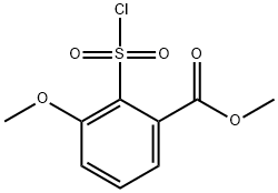 2-(CHLOROSULFONYL)-3-METHOXYBENZOIC ACID METHYL ESTER Struktur