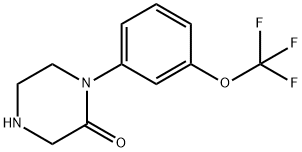 1-(3-(TRIFLUOROMETHOXY)PHENYL) PIPERAZIN-2-ONE HYDROCHLORIDE,215649-79-9,结构式