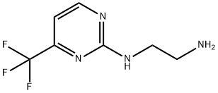 N~1~-[4-(三氟甲基)-2-嘧啶基]-1,2-乙烷二胺 结构式