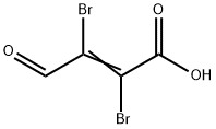 2,3-二溴-4-氧-2-丁烯酸,21577-50-4,结构式