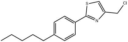 4-(CHLOROMETHYL)-2-(4-PENTYLPHENYL)-1,3-THIAZOLE Structure