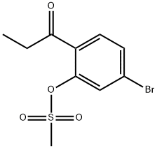 5-溴-2-丙酰甲磺酸苯酯 结构式