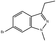 6-Bromo-3-ethyl-1-methylindazole 结构式