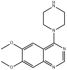 6,7-DIMETHOXY-4-PIPERAZIN-1-YL-QUINAZOLINE 化学構造式