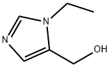 (1-エチル-1H-イミダゾール-5-イル)メタノール 化学構造式