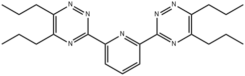 1,2,4-Triazine, 3,3'-(2,6-pyridinediyl)bis[5,6-dipropyl- 结构式