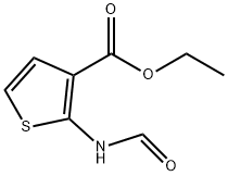 3-Thiophenecarboxylicacid,2-(formylamino)-,ethylester(9CI) Structure