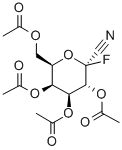 2,3,4,6-四-O-乙酰基-1-脱氧-1-氟-Α-D-吡喃半乳糖基氰化物 结构式