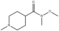 N-Methoxy-N,1-diMethylpiperidine-4-carboxaMide 化学構造式