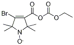 Ethyl 4-Bromo-1-oxyl-2,2,5,5-tetramethyl-δ3-pyrroline-3-carboxylate 结构式