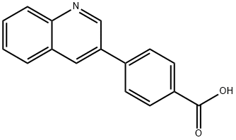 4-(2-Methylquinolin-6-yl)benzoic acid,216059-94-8,结构式