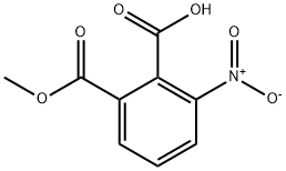 2-(メトキシカルボニル)-6-ニトロ安息香酸 化学構造式