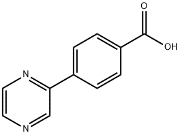 4-（吡嗪-2-基）苯甲酸,216060-23-0,结构式