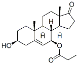 Androst-5-en-17-one, 3-hydroxy-7-(1-oxopropoxy)-, (3beta,7beta)- (9CI) 化学構造式