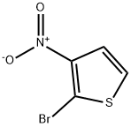 2-溴-3-硝基噻吩 结构式