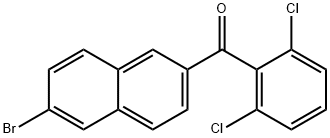 6-BROMO-2-(2,6-DICHLOROBENZOYL)NAPHTHALENE Structure