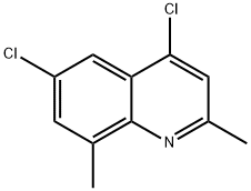 4，6ジクロロ2，8ジメチルキノリン 化学構造式