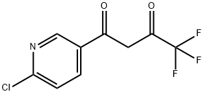 1-(6-氯吡啶-3-基)-4,4,4-三氟丁烷-1,3-二酮,216317-65-6,结构式