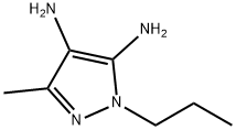 1H-Pyrazole-4,5-diamine,  3-methyl-1-propyl- 结构式
