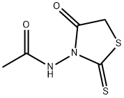 N-(4-氧代-2-亚硫基-1,3-噻唑啉-3-基)乙酰胺 结构式