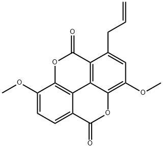 1-Allyl-catellagic Acid Diethyl Ether 化学構造式