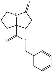 1H-吡咯啉-7A(5H)-羧酸-四氢-3-氧代-苯甲酯 结构式